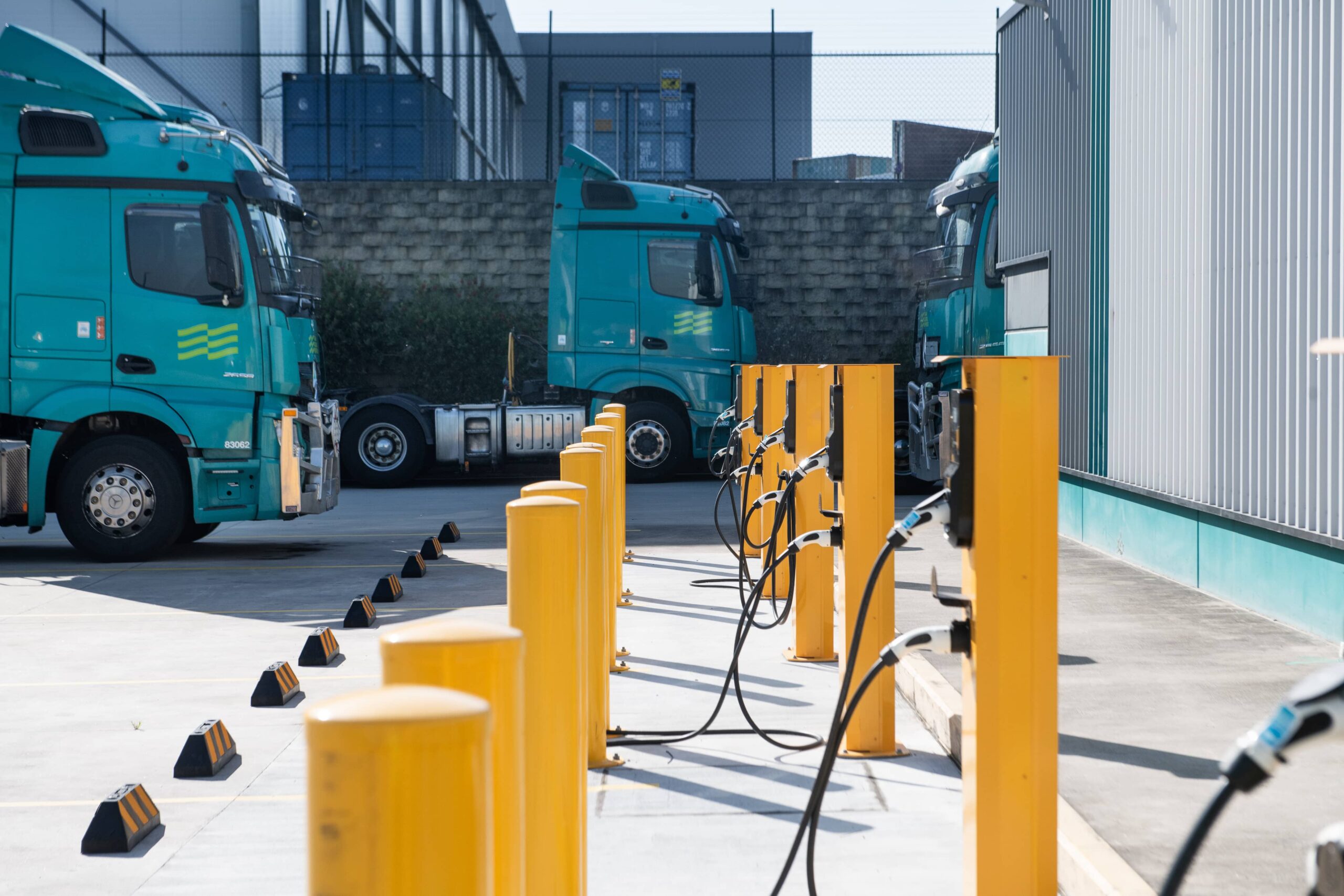 electric trucks charging